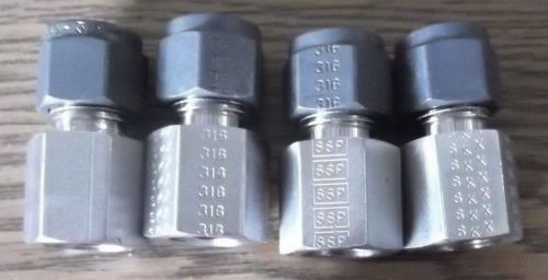 4 SSP Unilok 3/8 x 1/4 Female Connectors Model u6fc4 swagelok cross ref 600-7-4