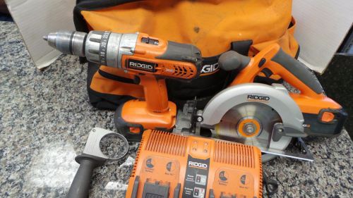 Ridgid combo pack  r841150 drill &amp; r845 circular saw 87511-1  for parts   aaa-1 for sale