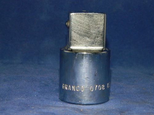 1&#034; male x 3/4&#034; drive adapter GRANCO 0708 USA MADE VINTAGE     A291