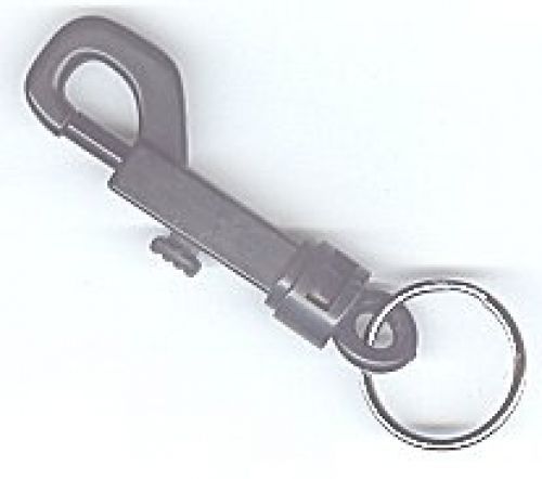 Lucky Line Key Clip Key Chain, Black, 25 per Bag (41520)