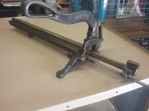 Antique printer&#039;s tool lead-rule cutter #45 h.b. rouse cast iron heildlburg for sale