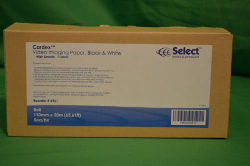 Cardex Video Imaging Paper, Black and White Hgih Density - 110mm #4951