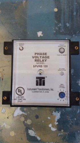 Instrument Transformers Inc.  SPVRB120 Under Voltage Relay