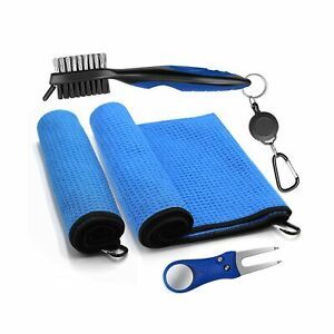 Golf Microfiber Towels Gifts Kit,Golf Cleaning Accessories Set-2 Waffle Golf ...