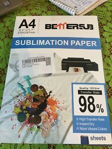BEMER SUBLIMATION PRINTING PAPER 82 SHEETS INK JET PRINTER PAPER A4 SHIRT PAPER