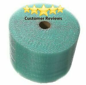Eco-Friendly Green Bubble Cushioning Wrapping Roll 150&#039; x 12&#034; (Sm) 3/16 Recycled