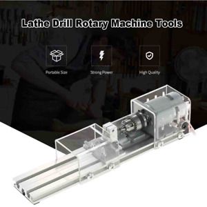 Lathe Drill Rotary Machine Tools 100W Mini CNC Wood DIY Buddha Pearl Grinding