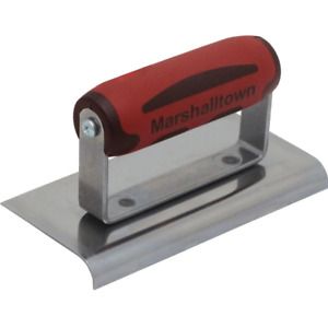 Marshalltown Concrete Hand Edger 6 in. x 4 in. Stainless Steel Blade Wood-Handle