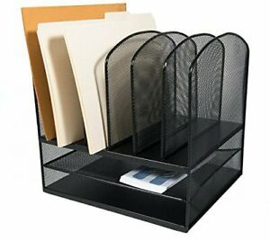 AdirOffice Mesh Desk Organizer - Desktop Paper-File-Folder Organizer-Holder - Le