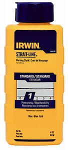 Irwin 64801ZR Strait-Line Powder Chalk, Blue, 4-oz. - Quantity 6