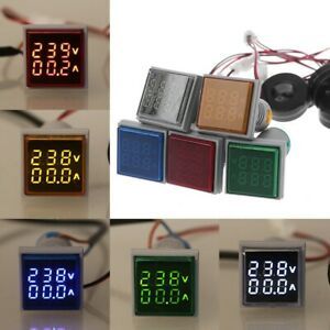 Digital Dual Display Voltmeter Ammeter Gauge Voltage Current Meter Volt Amp Test