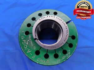 1.580 6 STUB ACME LEFT HAND THREAD RING GAGE 1.58 GO ONLY P.D. = 1.5350 L.H.