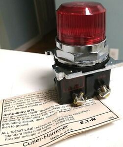 Cutler Hammer 10250T34R Std Indicator Light-Red 120V 50/60Hz