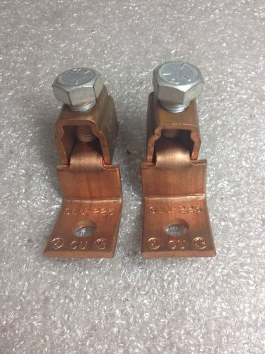 (t6) 2 ilsco slu-225 copper connectors for sale