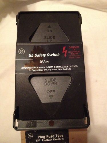 1- GE Safety Switch TPF130 Single Pole, 120 V, 30 A. Holds 1 Fuse. New In Box!