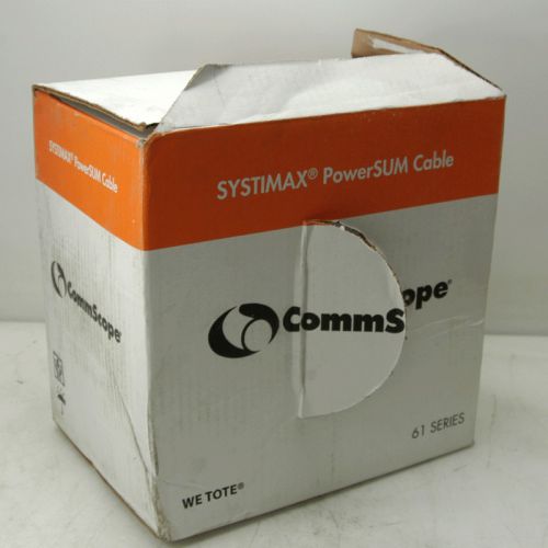 New 525 ft. commscope systimax 2061f cat5e cable 4  pairs pr conductor 24 awg for sale