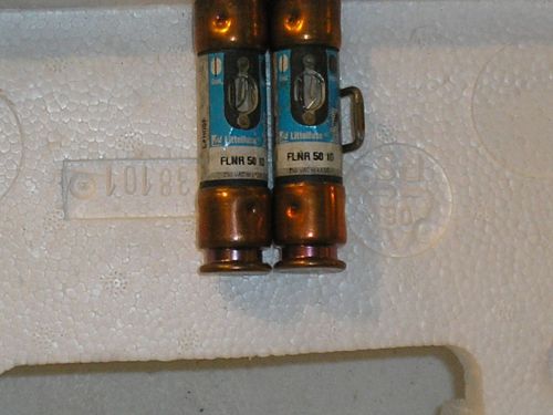 (LOT OF 2)Littelfuse FLRN-50-ID 50A 250v time delay fuse