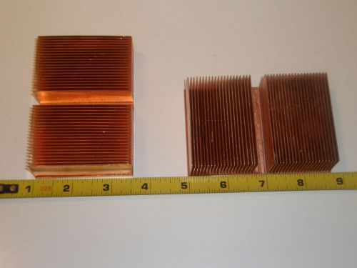 lot of 2 copper Heatsink scrap Heat Sink for LED,craft, hobby