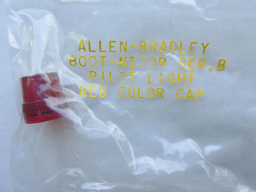 (4) Allen Bradley 800T-N122R Pilot Light &#034;Red&#034; Color Caps NEW!! Free Shipping