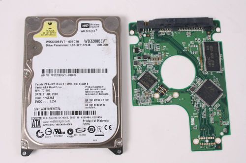 Wd wd3200bevt-00zt0 320gb 2,5 sata hard drive / pcb (circuit board) only for dat for sale