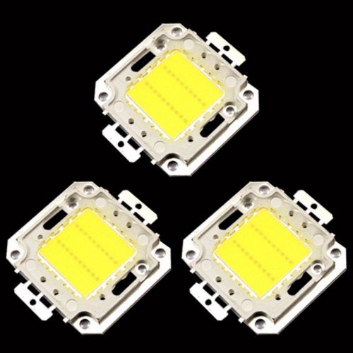 3pcs 20w Brightest LED Chip Energy Saving Chip Bulbs Lights Cool White Lamps