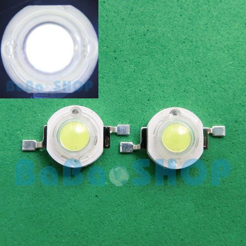10pcs 3w pure white 6000k high power led 180lm-200lm light lamp beads for diy for sale