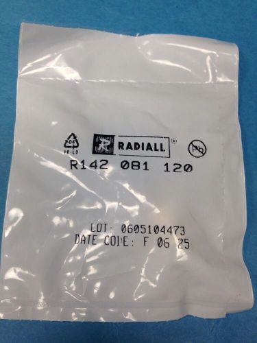 Lot of 5 ** radiall r142 081 120 rf connectors / coaxial connectors for sale