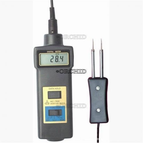 NEW MC7806 Wood Moisture Meter Tester Gauge Thermometer Paper 50%