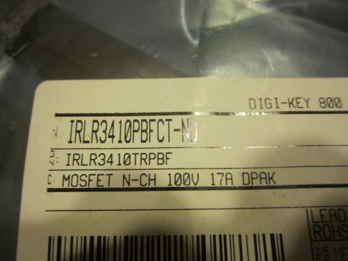 TEN (10)  IRLR3410PBFCT MOSFET N-CH 100V 17A DPAK