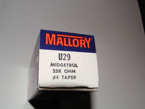 Mallory U29   Potentiometer NIB