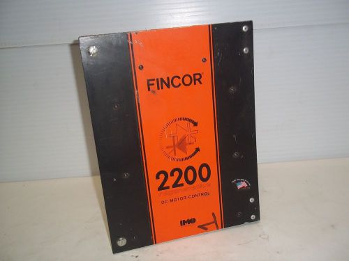 IMO FINCOR 2200 REGENERATIVE DC MOTOR CONTROL 104234006 2000 104230001-H