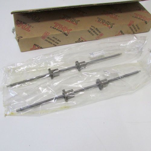 New lot of 2 thk ballscrews  with 2 nuts each btk 1006 for sale