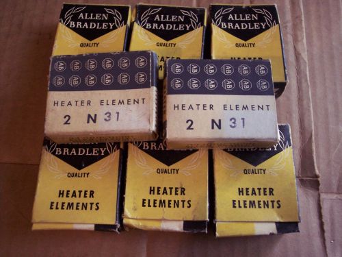 8 boxes allen bradley heater elements &amp; relay heaters for sale