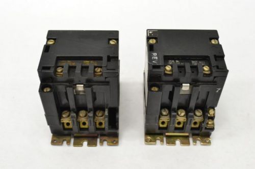 Lot 2 square d contactor for reversing starter 120v coil b224059 for sale