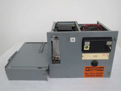 SQUARE D 8536 SDO1 STARTER SIZE2 600V 25HP DISCONNECT FUSIBLE MCC BUCKET B334220