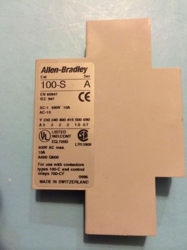 Allen Bradley 100-SB11 NEW. 18 Available.