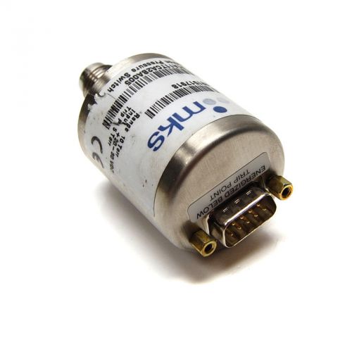 MKS Baratron 51A11TCA2BA005 Pneumatic 1/4&#034; Male VCR Pressure Switch (10 Torr)