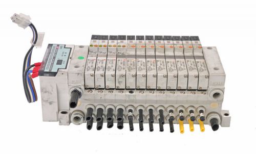 SMC SJ1 EX120-SSL1 Serial Unit W/VQ1301-5b/VQ1401-5b/VQ1101-5 Solenoid Manifold
