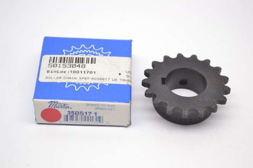 Martin 35bs17 1 bored to size 17 tooth 1 in single row chain sprocket b447471 for sale