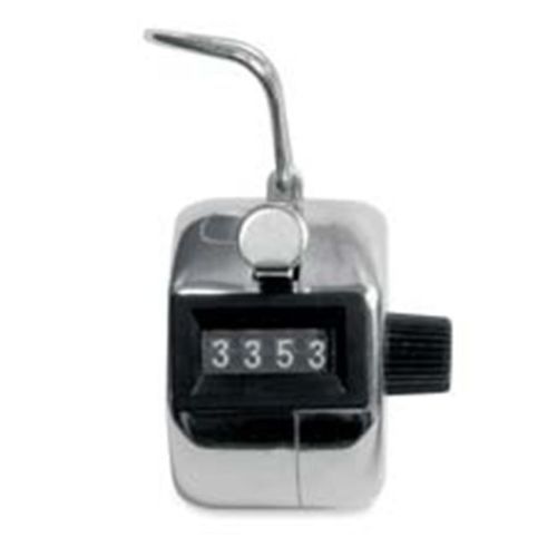 Baumgartens 43010 Tally Counter, Count to 9999, Silver/Black [CD-ROM]