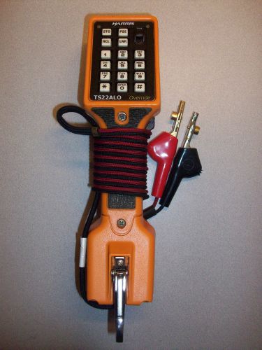 Upgraded harris ts22alo hf spkphone  butt set w/data lock/override / new clips for sale