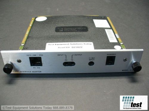Acterna TTC JDSU 41440 T1/Fractional T1 Interface for TTC 6000A  ID #21825 TEST