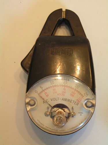 Vintage Amprobe Junior Voltage/Amp Tester with Instructions &amp;  Case Model 25