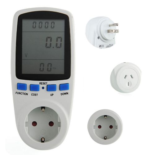 High quality new uk plug power energy electricity usage analyzer lcd monitor for sale