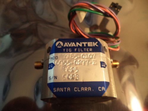 AVANTEK  YIG  FILTER pulled from a HP 8592B SPECTRUM ANALYZER