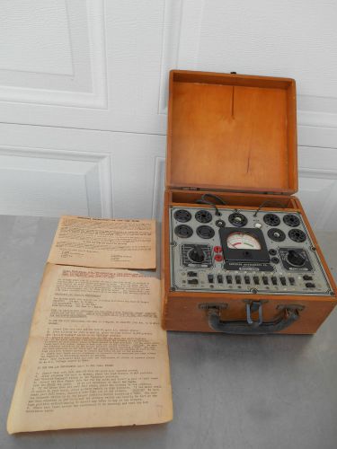 Vintage Superior instruments Co. Model 1240 Tube Tester Condition Unknown