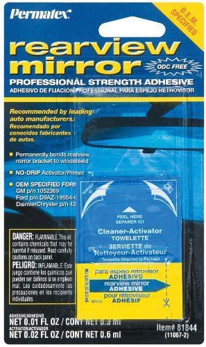 Permatex 81844 Professional Strength Rearview Mirror Adhesive