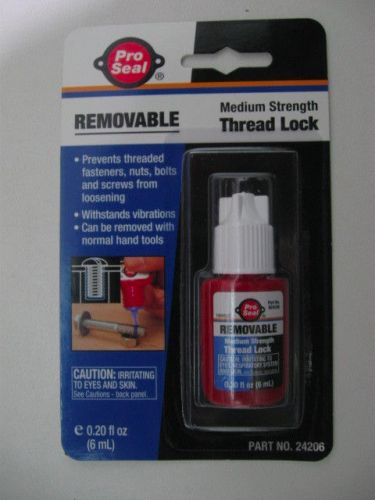 Pro seal thread lock blue removable medium strength threadlocker aka loctite 6ml for sale