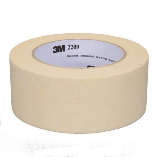 12 new 3m 36 mm x 55 m, 2209 paper masking tape rolls, tan 24806 for sale