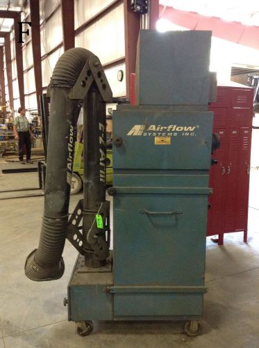 Airflow systems 3 hp dust collector/welding fume/smoke air filter w/ e-z arm for sale